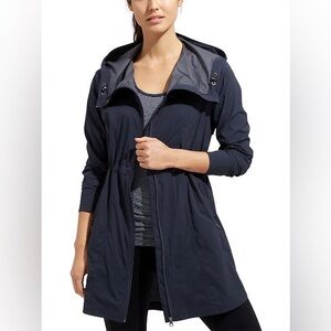 Athleta Navy Utility Hooded Jacket